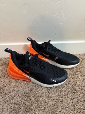Nike Air Max 270 Sneaker Black Phantom Total Orange AH8050 030 Men’s Size 8.5